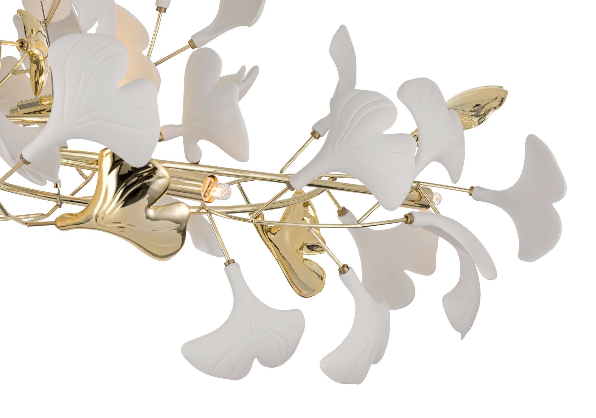 Image 3 Possini Euro Descanso 48 1/4"W Gold and Ceramic 10-Light Chandelier more views