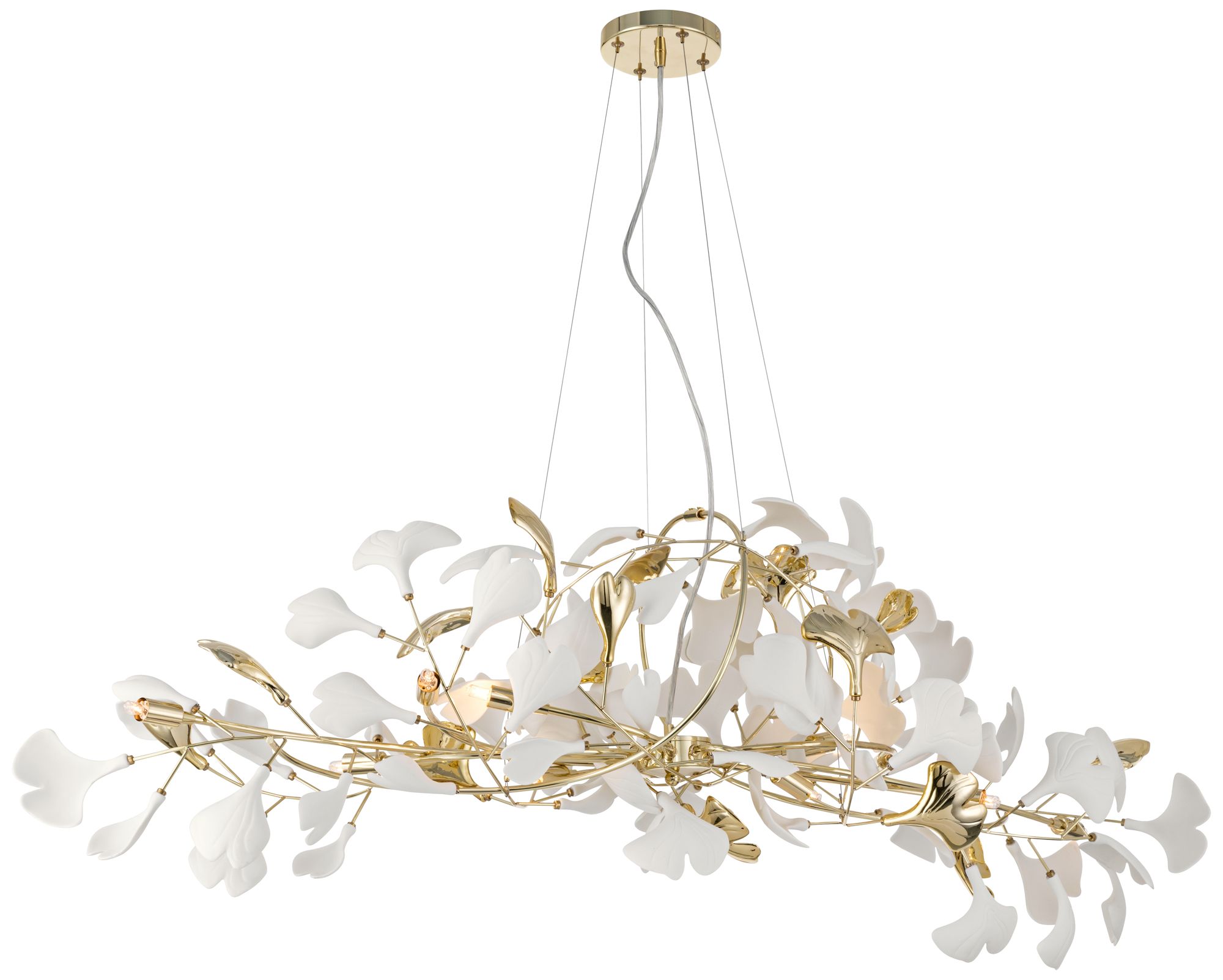 Watch A Video About the Possini Euro Descanso Gold and Ceramic 10 Light Chandelier