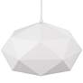 5_Possini Euro Desic 15" Wide White Geometric Pendant Light more views