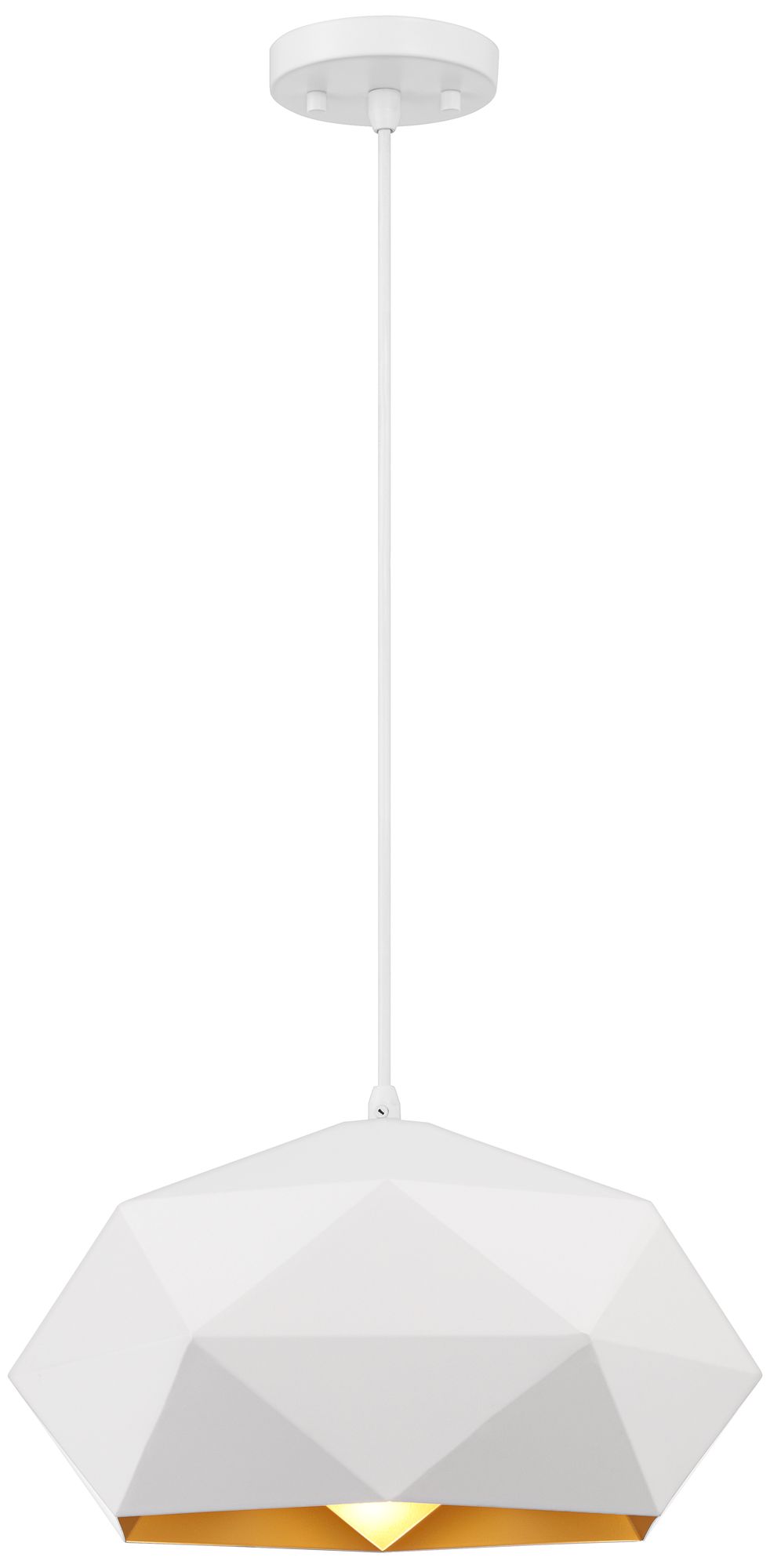 Watch A Video About the Possini Euro Desic 15 Wide White Geometric Pendant Light