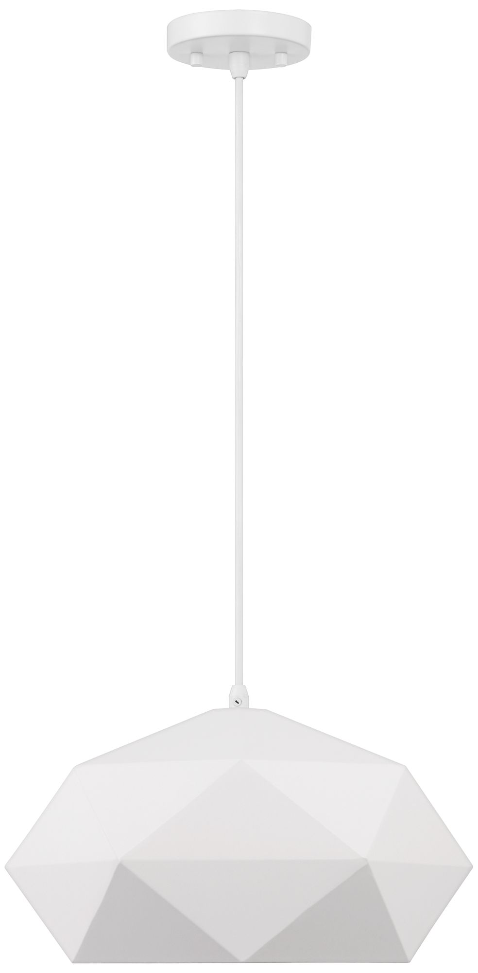 Watch A Video About the Possini Euro Desic 15 Wide White Geometric Pendant Light