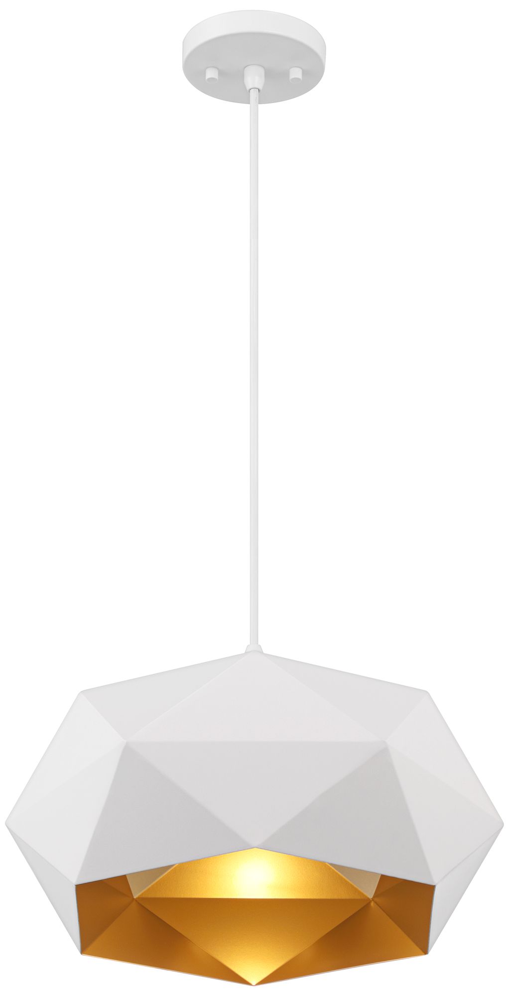 Watch A Video About the Possini Euro Desic 15 Wide White Geometric Pendant Light