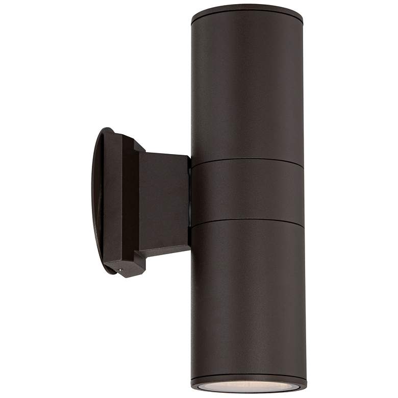 Image 6 Possini Euro Design 11 3/4 inch High Brown Up-Down Modern Wall Sconce more views