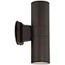Possini Euro Design 11 3/4" High Brown Up-Down Modern Wall Sconce