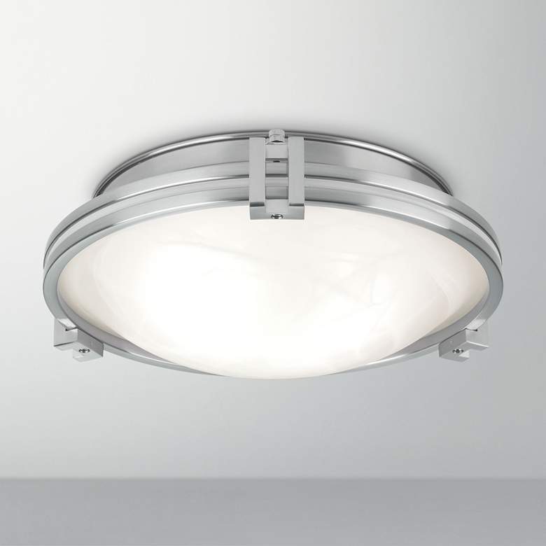 Image 1 Possini Euro Design 12 3/4 inch W LED Ceiling Light Fixture