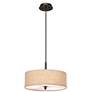 Possini Euro Design 16" Wide Beige Cream Drum Pendant Light in scene