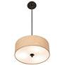 Possini Euro Design 16" Wide Beige Cream Drum Pendant Light in scene