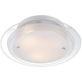 Image3 of Possini Euro Design 2-Tier Glass 15 3/4" Wide Ceiling Light