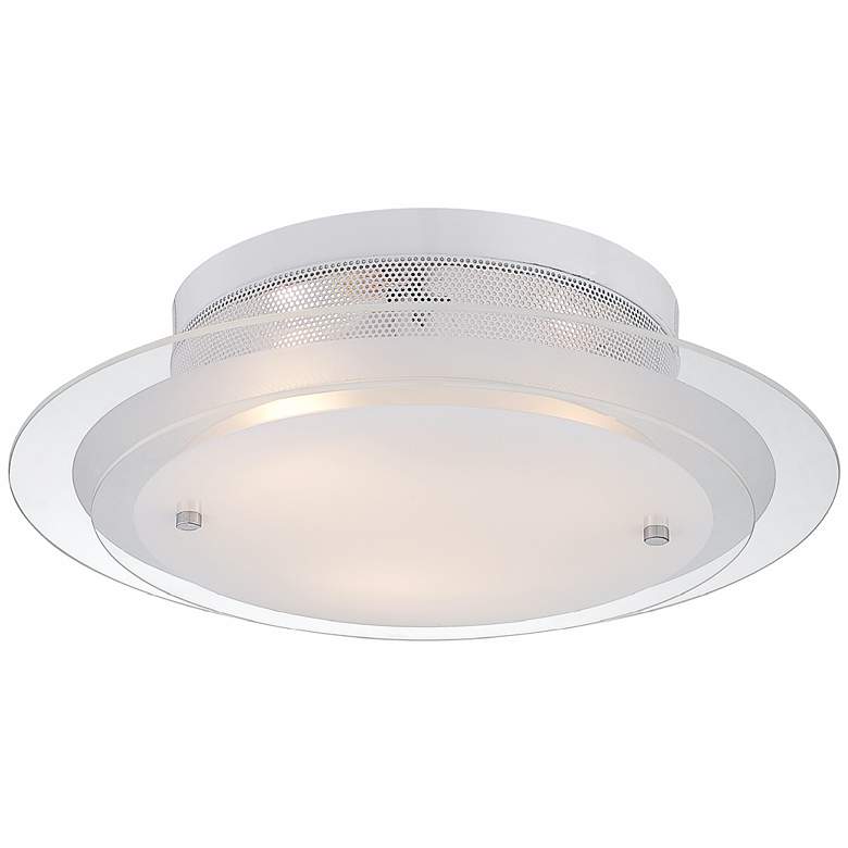 Image 6 Possini Euro Design 2-Tier Glass 15 3/4" Wide Ceiling Light more views