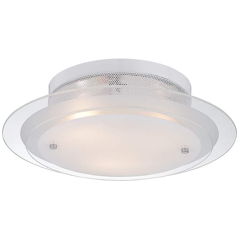 Image 6 Possini Euro Design 2-Tier Glass 15 3/4 inch Wide Ceiling Light more views