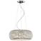 Possini Euro Design 20"-W Contour Crystal-Chrome Chandelier