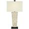 Possini Euro Design 31" High Modern Faux Stone Table Lamp