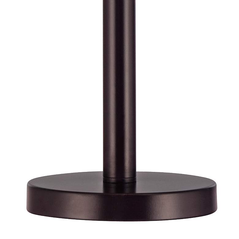 Image 5 Possini Euro Design 33 inch High Matte Dark Bronze Stick Buffet Table Lamp more views