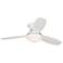 Possini Euro Design 44" Encore® White Hugger Ceiling Fan