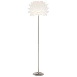 Possini Euro Design 63&quot; White Flower Modern Floor Lamp