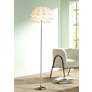 1_Possini Euro Design 63" White Flower Modern Floor Lamp