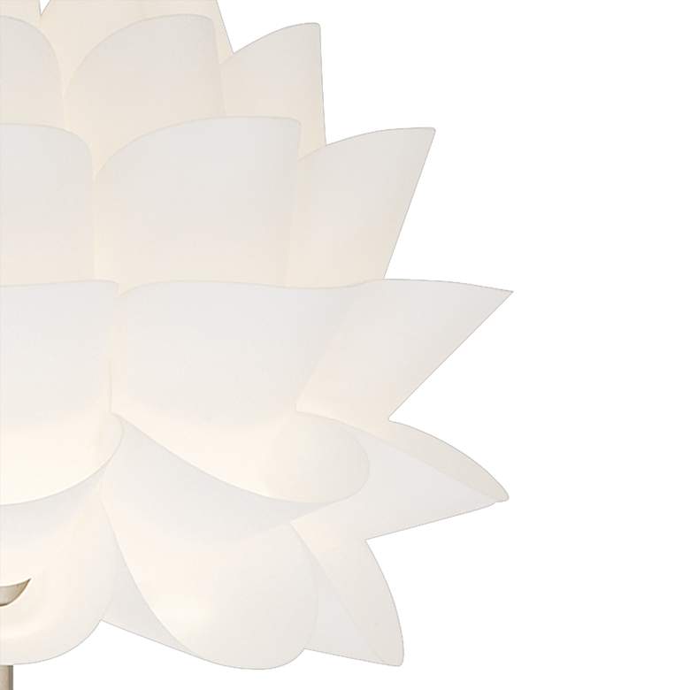 Image 3 Possini Euro Design 63" White Flower Modern Floor Lamp more views