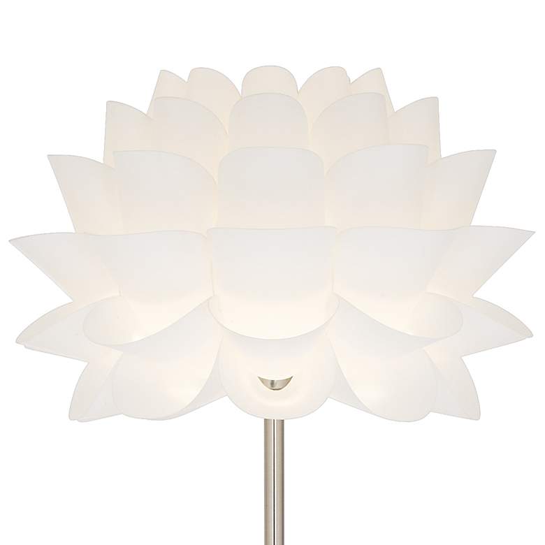 Image 4 Possini Euro Design 63" White Flower Modern Floor Lamp more views