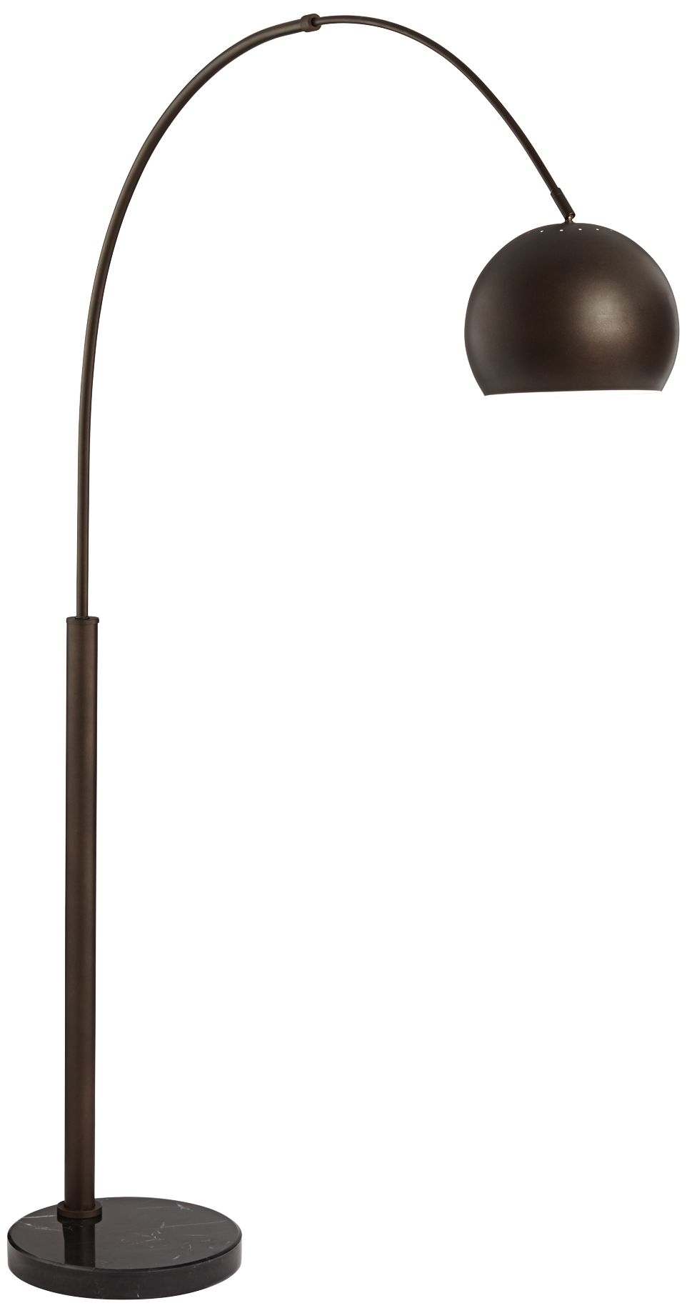 Possini Euro Design 78" High Basque Bronze Modern Arc Floor Lamp