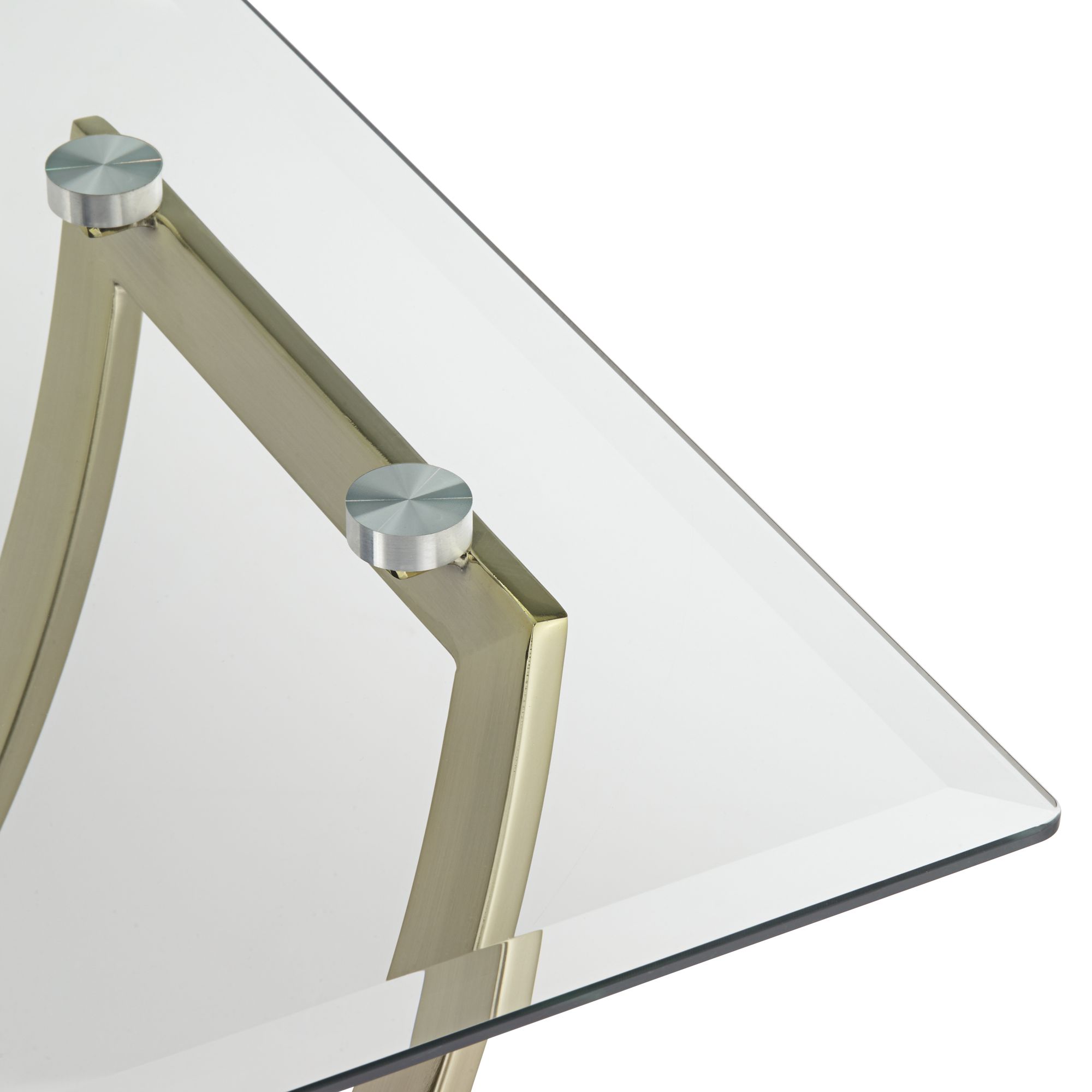 Image 4 Possini Euro Design Airfoil 24"W Modern Black and Gold Glass End Table more views