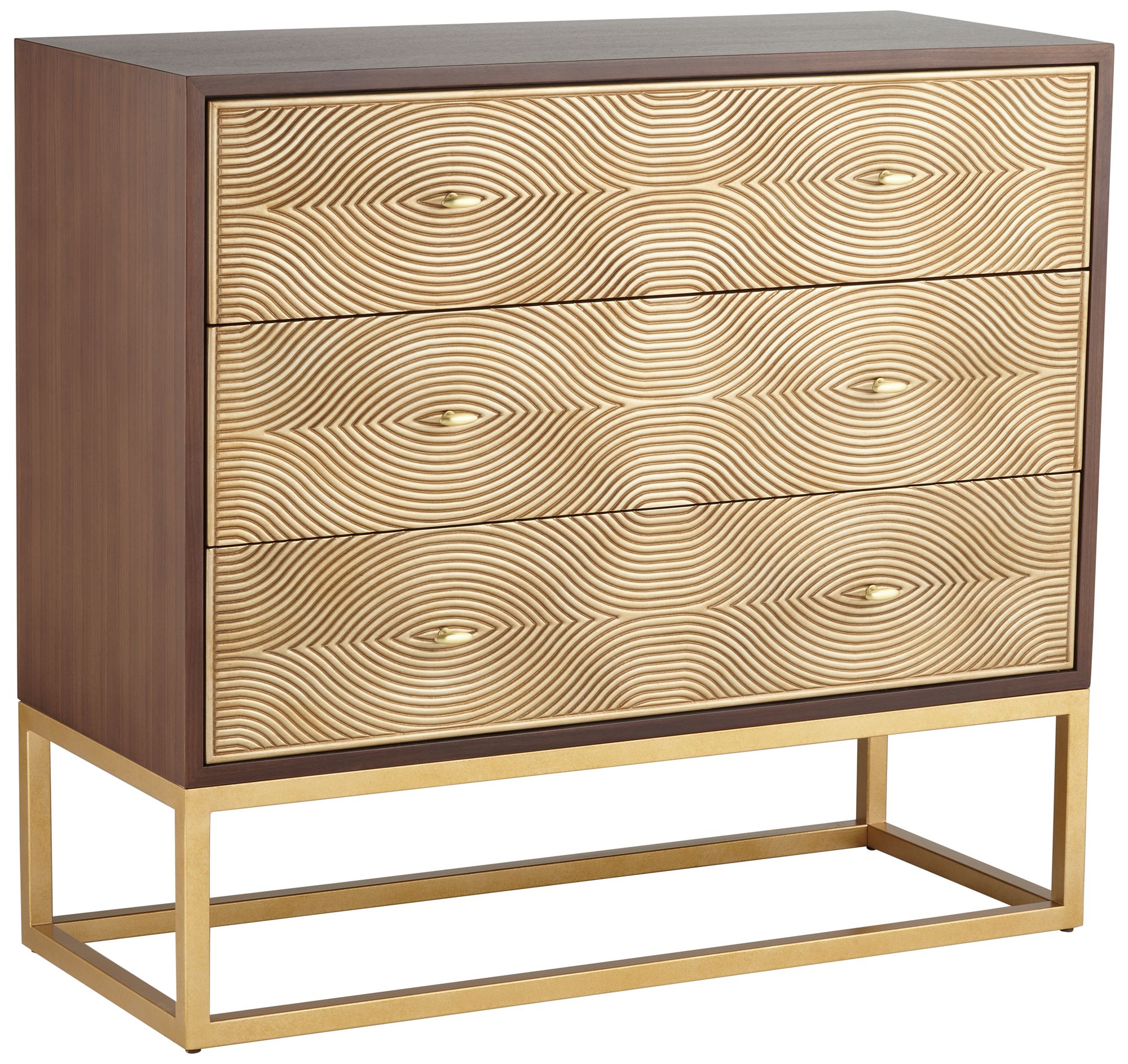 Image 3 Possini Euro Design Alban 39" Wide Modern Luxe 3-Drawer Chest