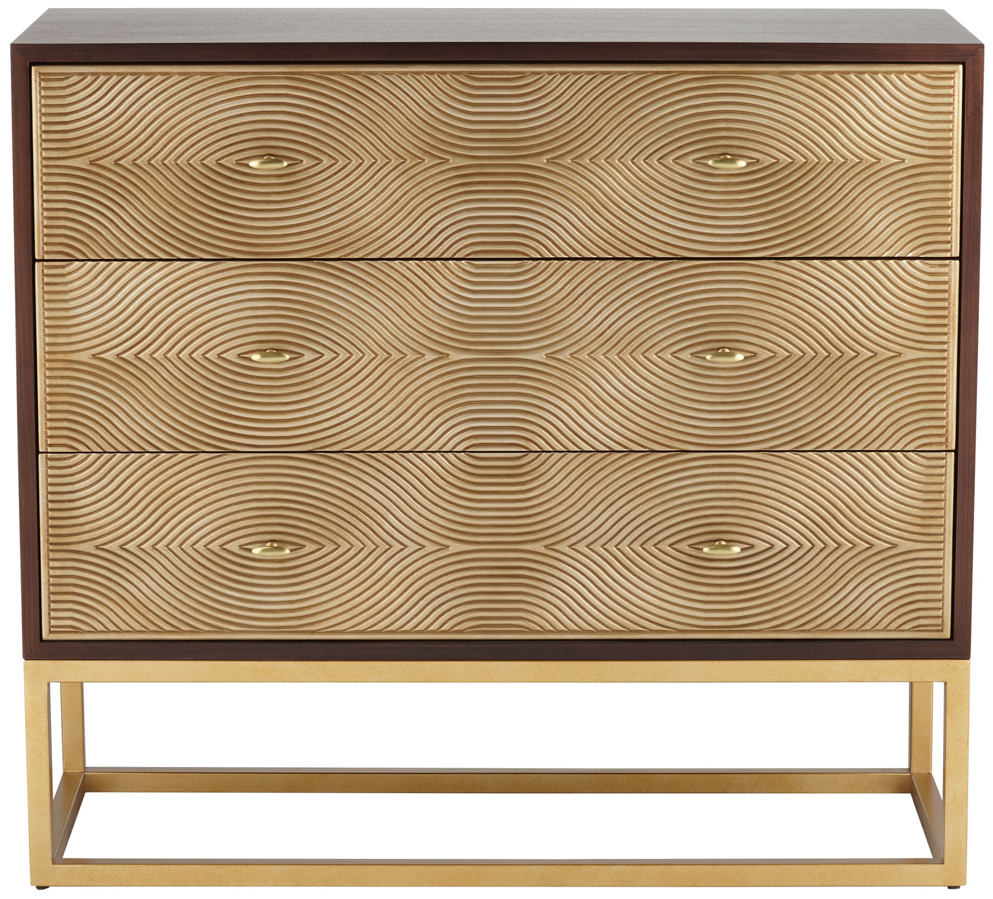 Image 7 Possini Euro Design Alban 39" Wide Modern Luxe 3-Drawer Chest more views