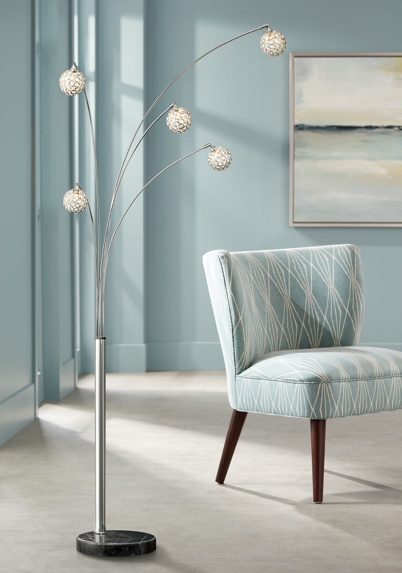 5 ball floor lamp