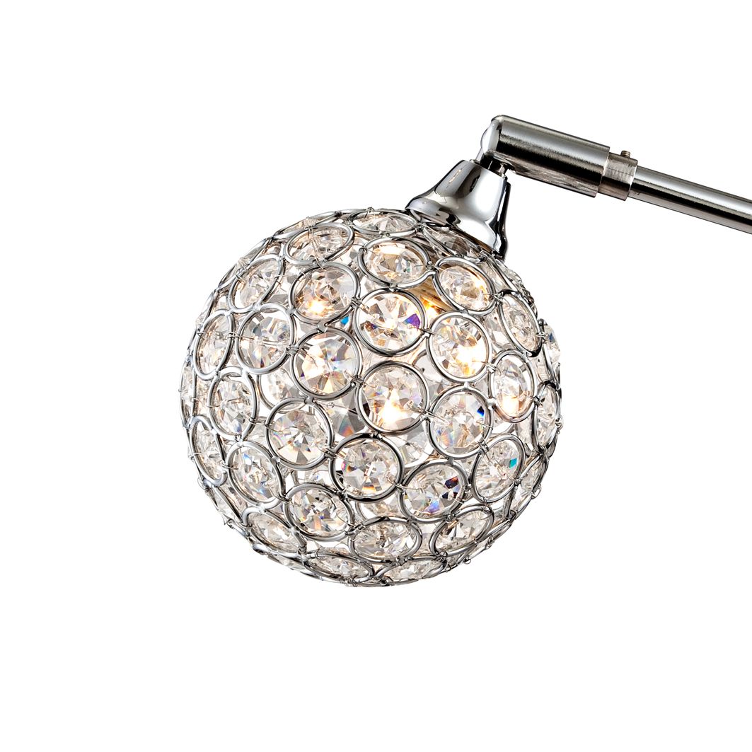 crystal arc floor lamp