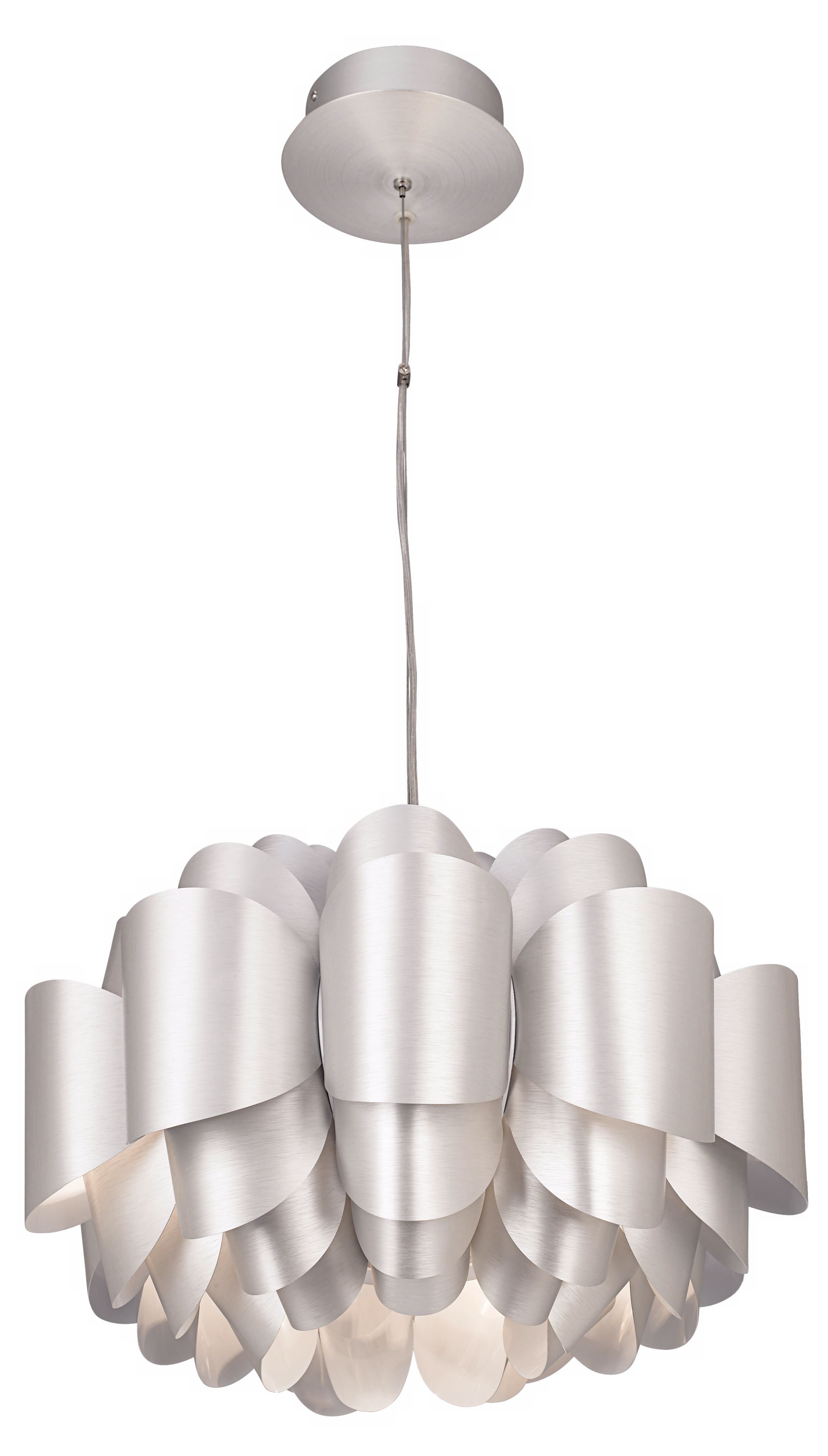 Possini Euro Design Aluminum Lotus Pendant Light