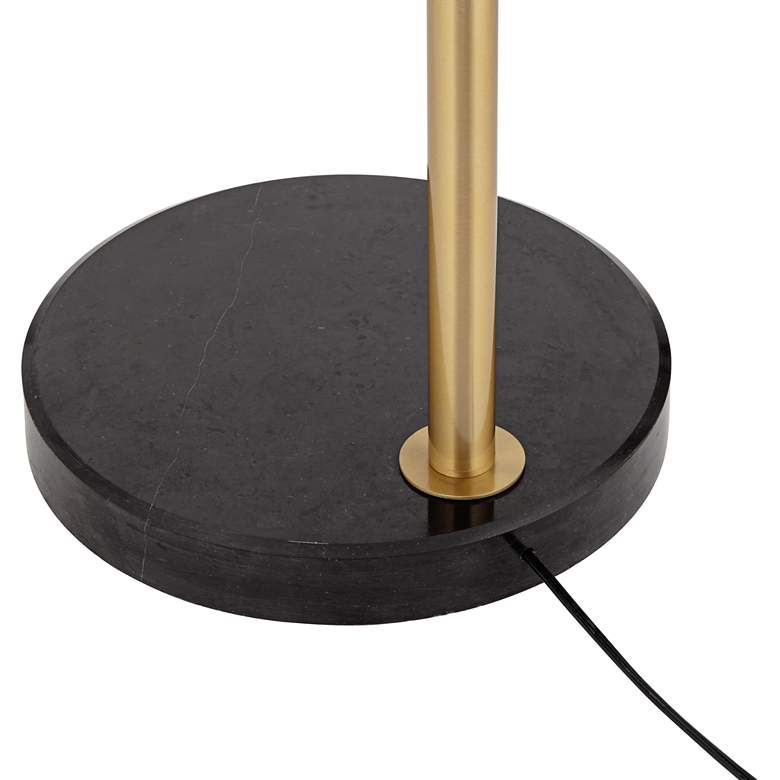 Image 6 Possini Euro Design Angles 80" High Black Finish Modern Arc Floor Lamp more views