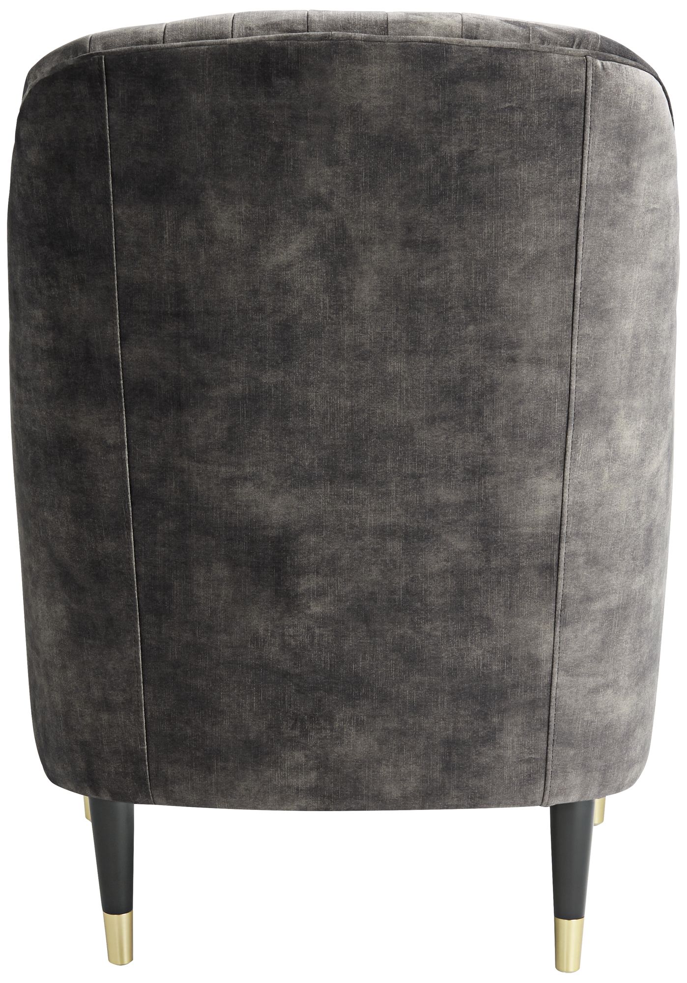 Possini Euro Design Austen 28"W Tufted Charcoal Gray Velvet Armchair in scene