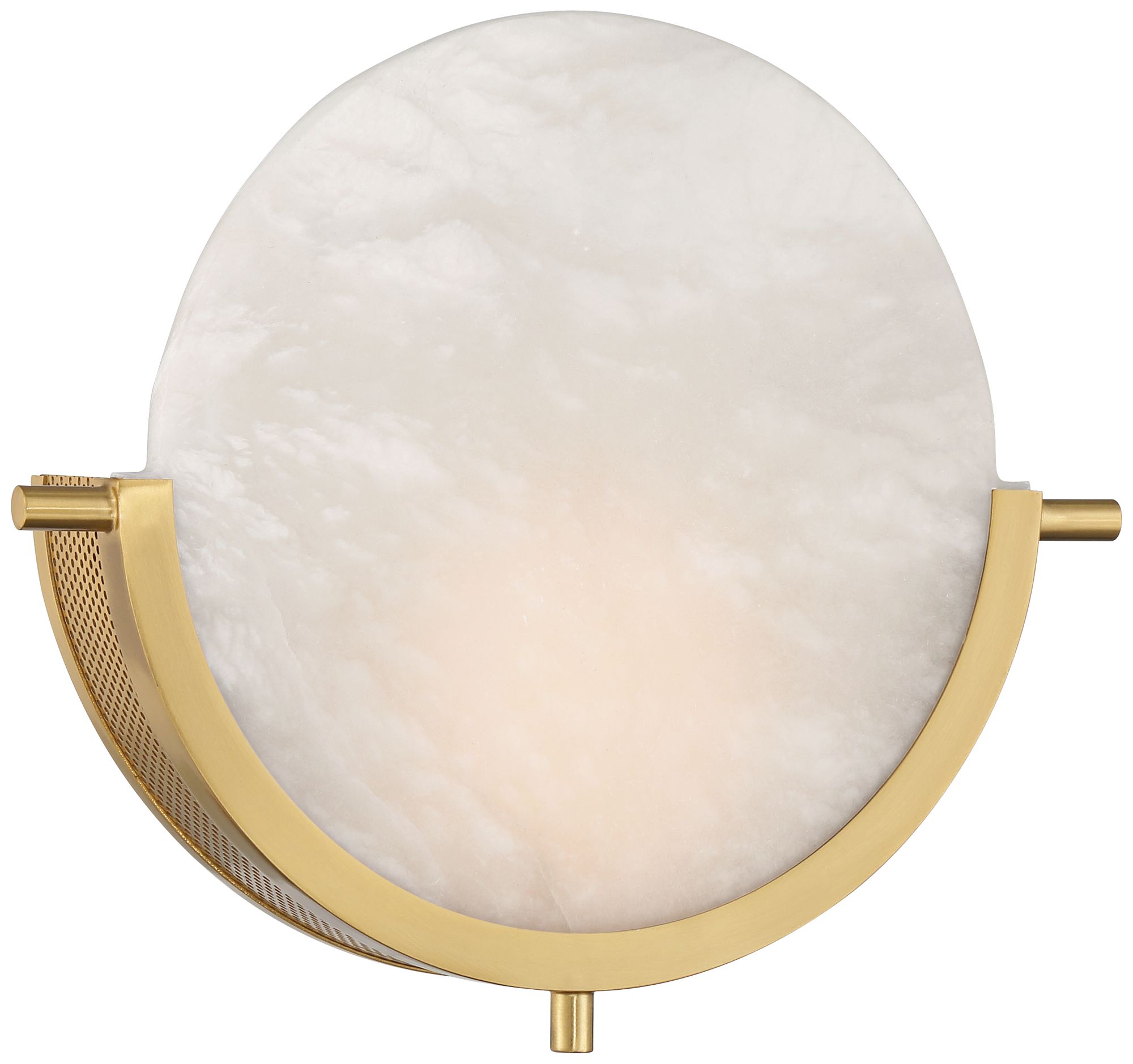 Image 2 Possini Euro Design Barranco 9 1/2" Warm Gold and Alabaster LED Sconce