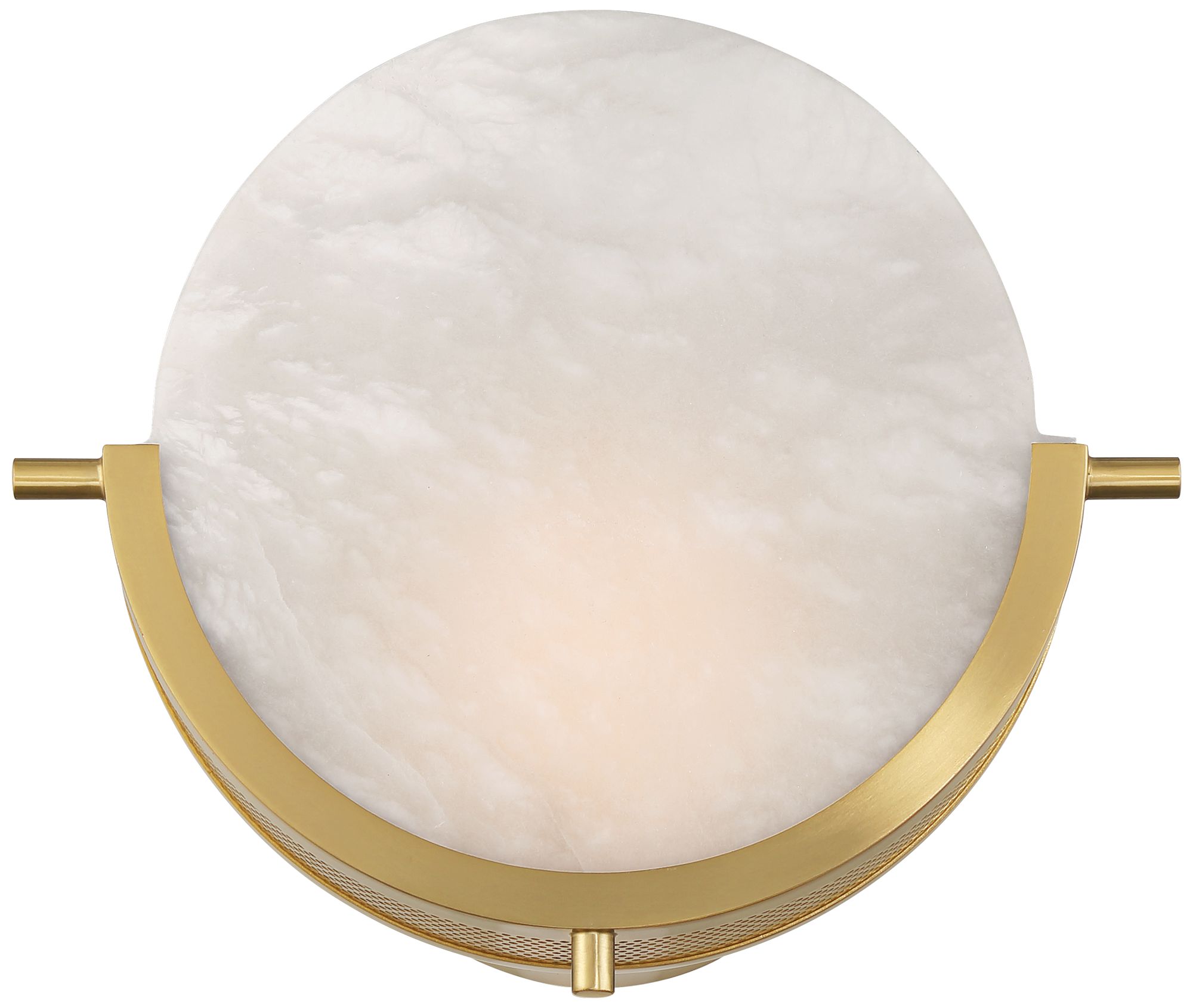 Image 5 Possini Euro Design Barranco 9 1/2" Warm Gold and Alabaster LED Sconce more views
