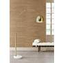 1_Possini Euro Design Basque White Marble and Gold Modern Arc Floor Lamp
