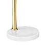4_Possini Euro Design Basque White Marble and Gold Modern Arc Floor Lamp more views