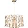Possini Euro Design Bellmont 22 1/2" Wide Silver Leaf Pendant Light