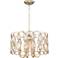 Possini Euro Design Bellmont 22 1/2" Wide Silver Leaf Pendant Light