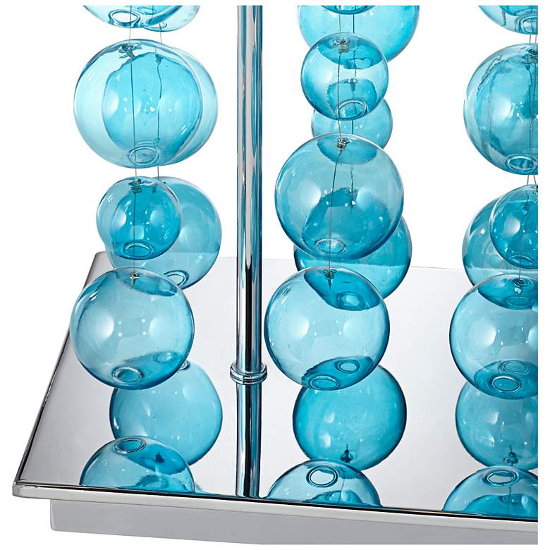 Possini Euro Design Blue Bubble Cascade Table Lamp more views