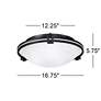 Thumbnail4 of Possini Euro Design Bronze 16 3/4" Wide Ceiling Fixture more views