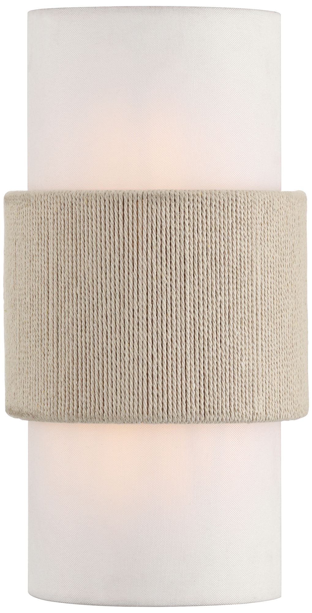 Watch a Video About the 360 Lighting Cabo 14 1/2" Linen and Rope 2-Light Wall Sconce