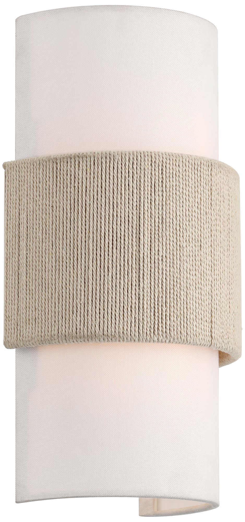 Watch a Video About the 360 Lighting Cabo 14 1/2" Linen and Rope 2-Light Wall Sconce