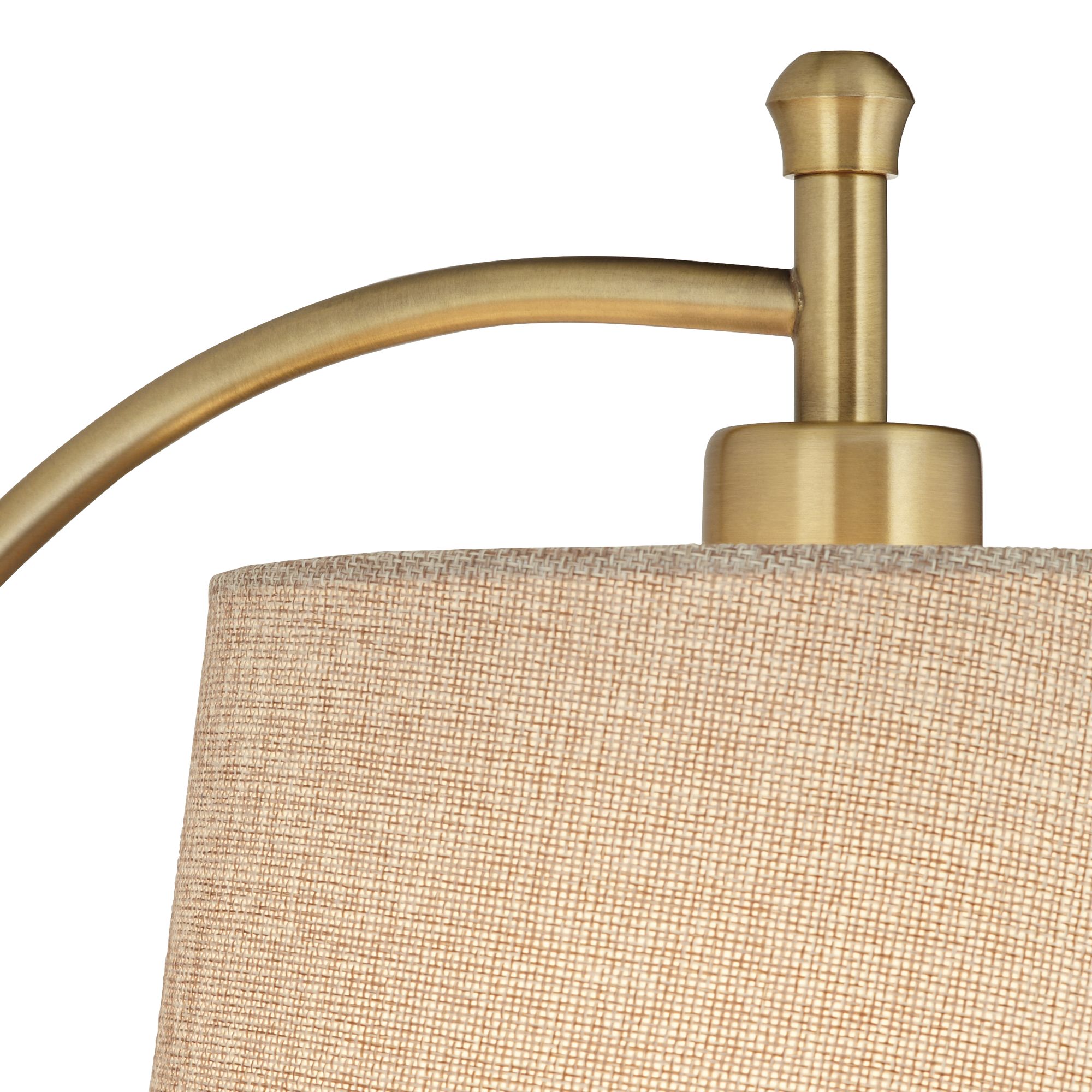 Image 5 Possini Euro Design Chester Antique Brass/Black Swing Arm Plug-In Wall Lamp more views