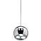 Possini Euro Design Chrome Sphere LED Mini Pendant Light