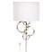 Possini Euro Design Circles Modern Plug-In Wall Sconce with Cord Cover