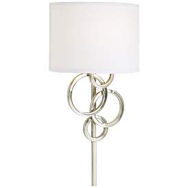 Image5 of Possini Euro Design Circles Modern Plug-In Wall Sconce with Cord Cover more views