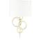 Possini Euro Design Circles Polished Brass Plug-In Wall Lamp
