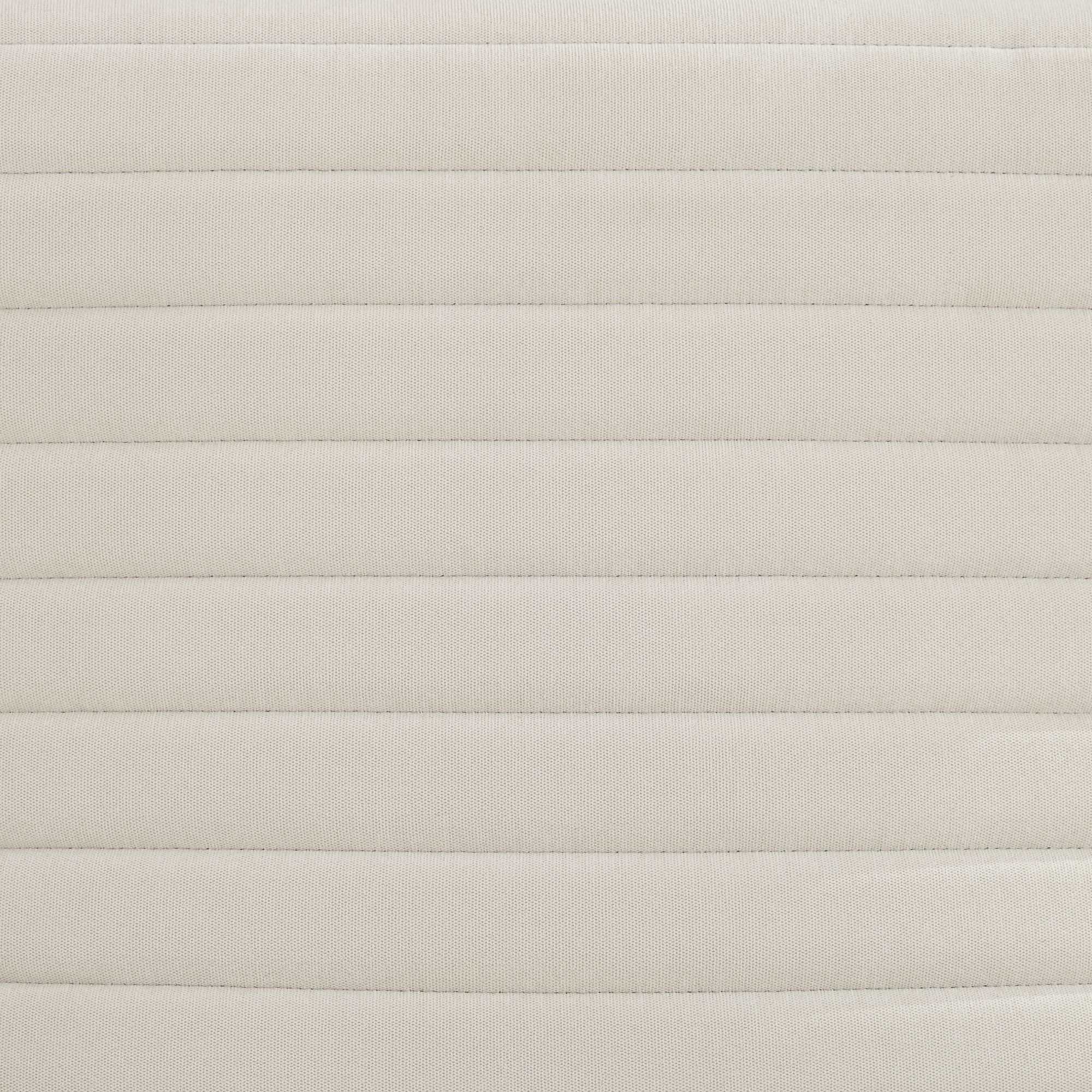 Image 3 Possini Euro Design Columbe Soft Cream Fabric Modern Lounge Arm Chair more views