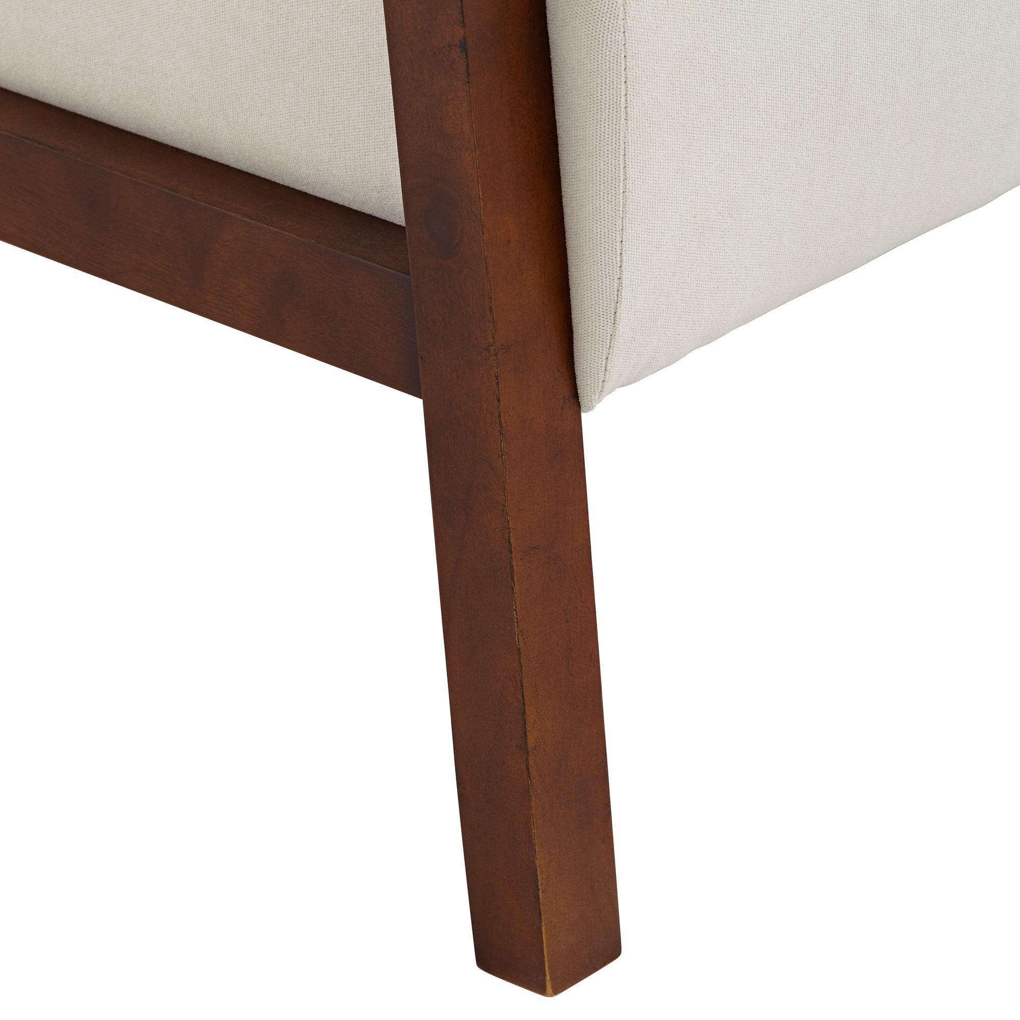 Image 6 Possini Euro Design Columbe Soft Cream Fabric Modern Lounge Arm Chair more views