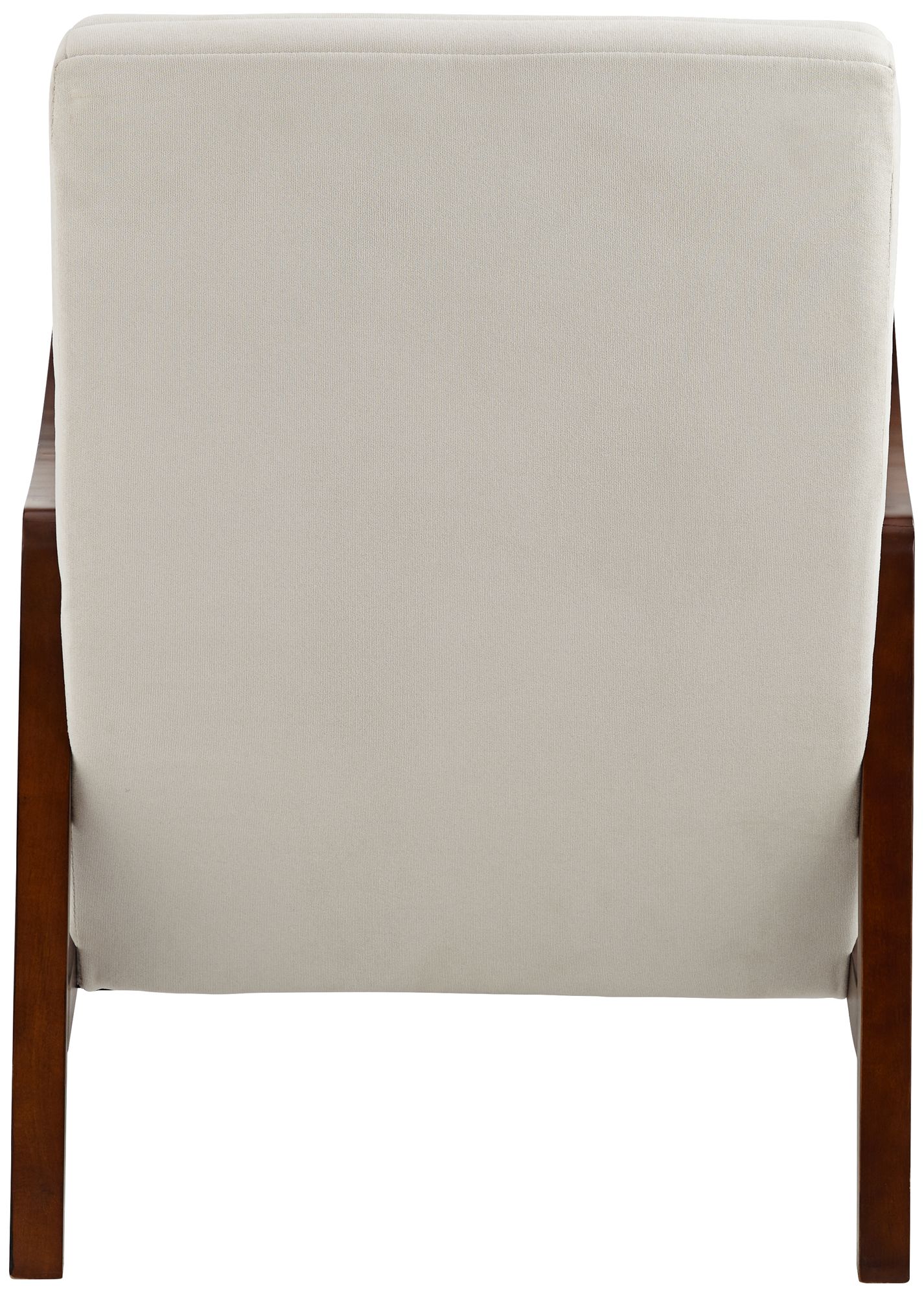 Possini Euro Design Columbe Soft Cream Fabric Modern Lounge Arm Chair