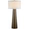 Possini Euro Design Column 36" High Dark Gold Tall Glass Table Lamp